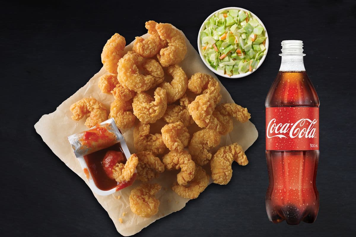 1/4 Pound Popcorn Shrimp Combo