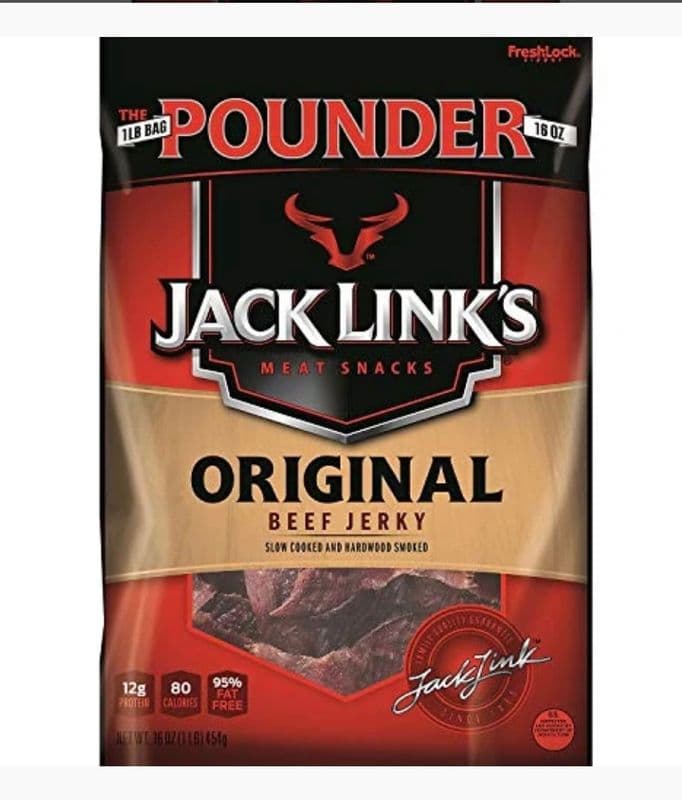 Jack links Original beef jerky (80g) (60 Cal)