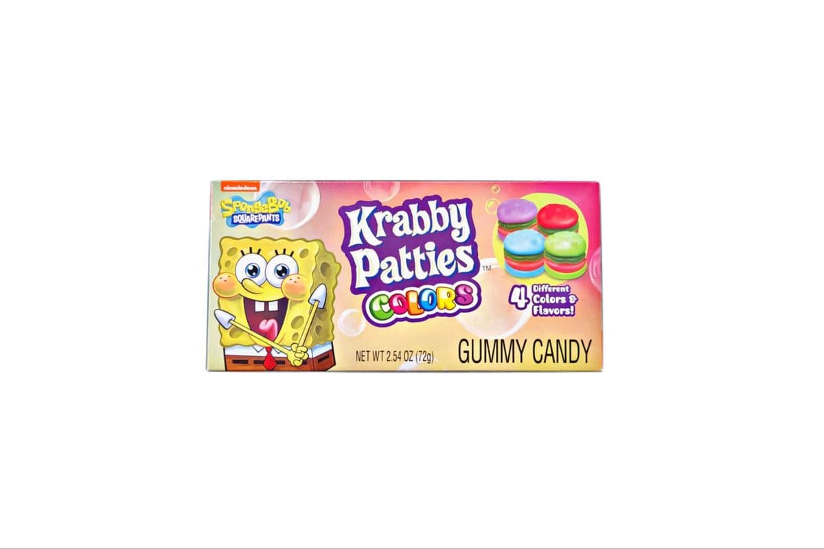 Gummy Krabby Patties Colors Candy 2.54oz Box