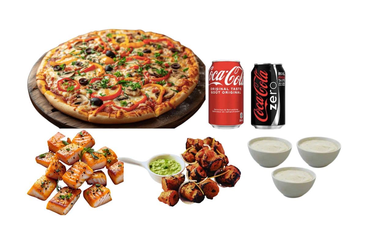 One Party-Sized Pizza and Fish or Soya Chaap Combo
