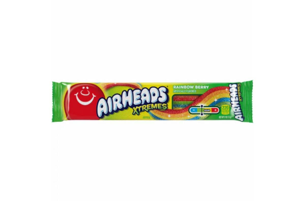 Airheads Xtremes Sour Belts Rainbow Berry