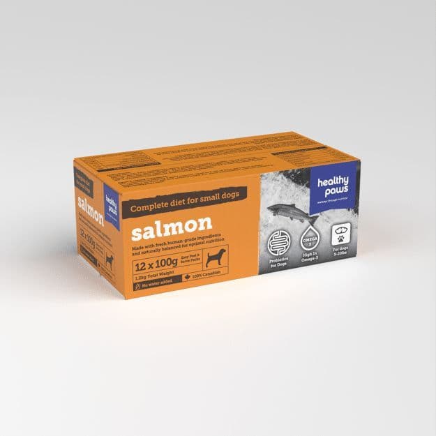 Healthy Paws Complete Small Dog Dinner Salmon 12 x 100g