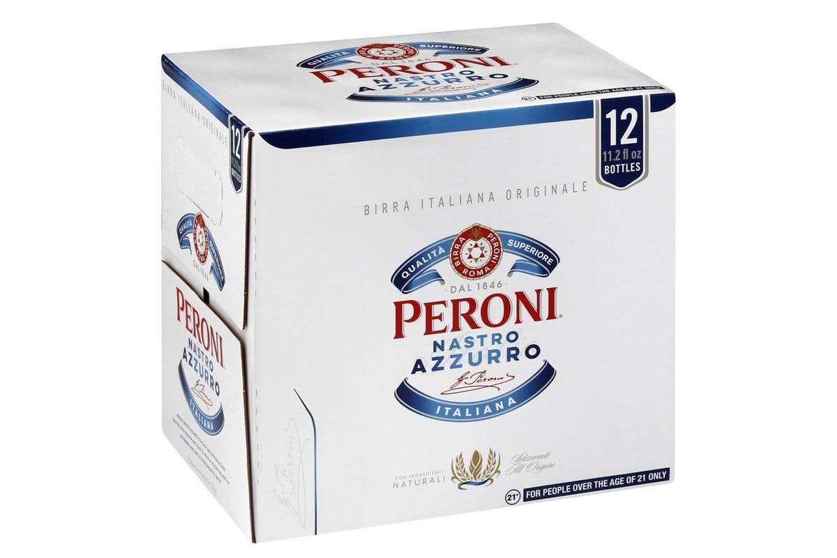 Peroni Nastro Azzurro Italiana (12 x 330 ml Bottles)