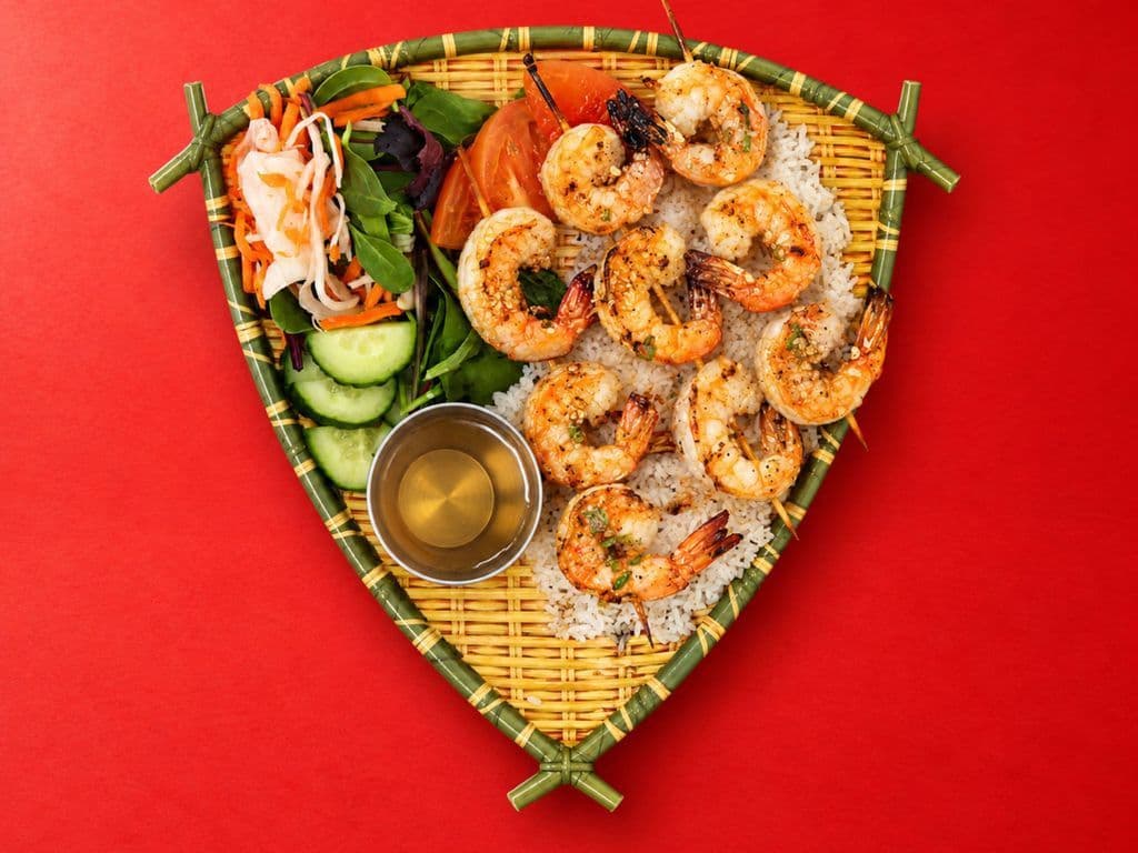 Crevettes grillées