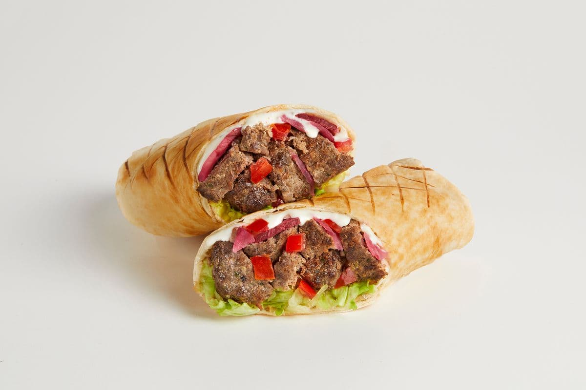 Beef Kofta Wrap with Canned Pop