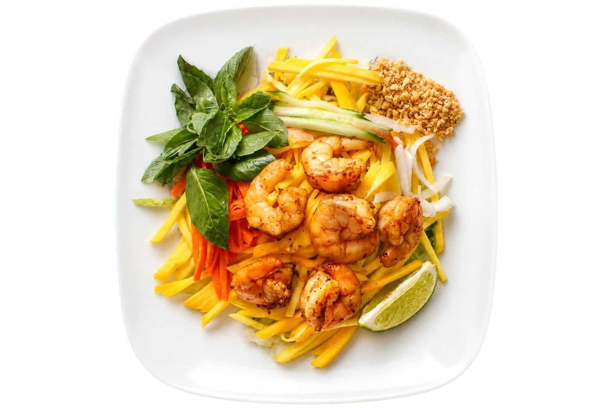 S1. Mango Salad with Grilled Shrimp