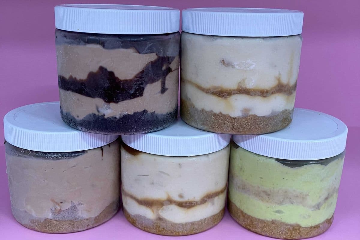 Cheesecake in a Jar: Salted Caramel