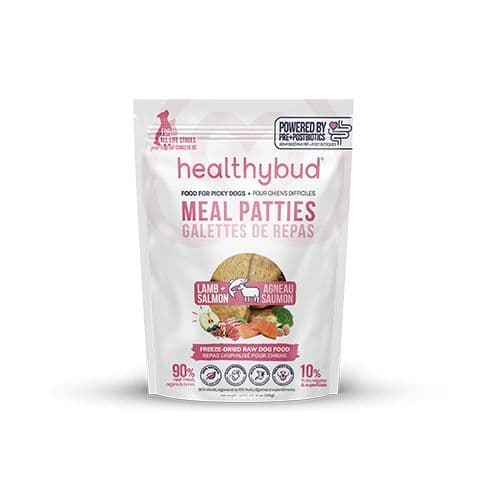healthybud Lamb + Salmon Meal Patties with Superfoods Freeze-Dried Dog Food 397 g