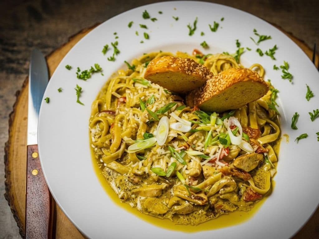 Pesto Chicken Fettuccine