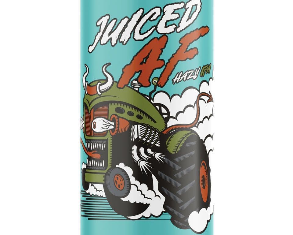 Beau's Juiced AF, 473 mls can beer (6.5%ABV)  