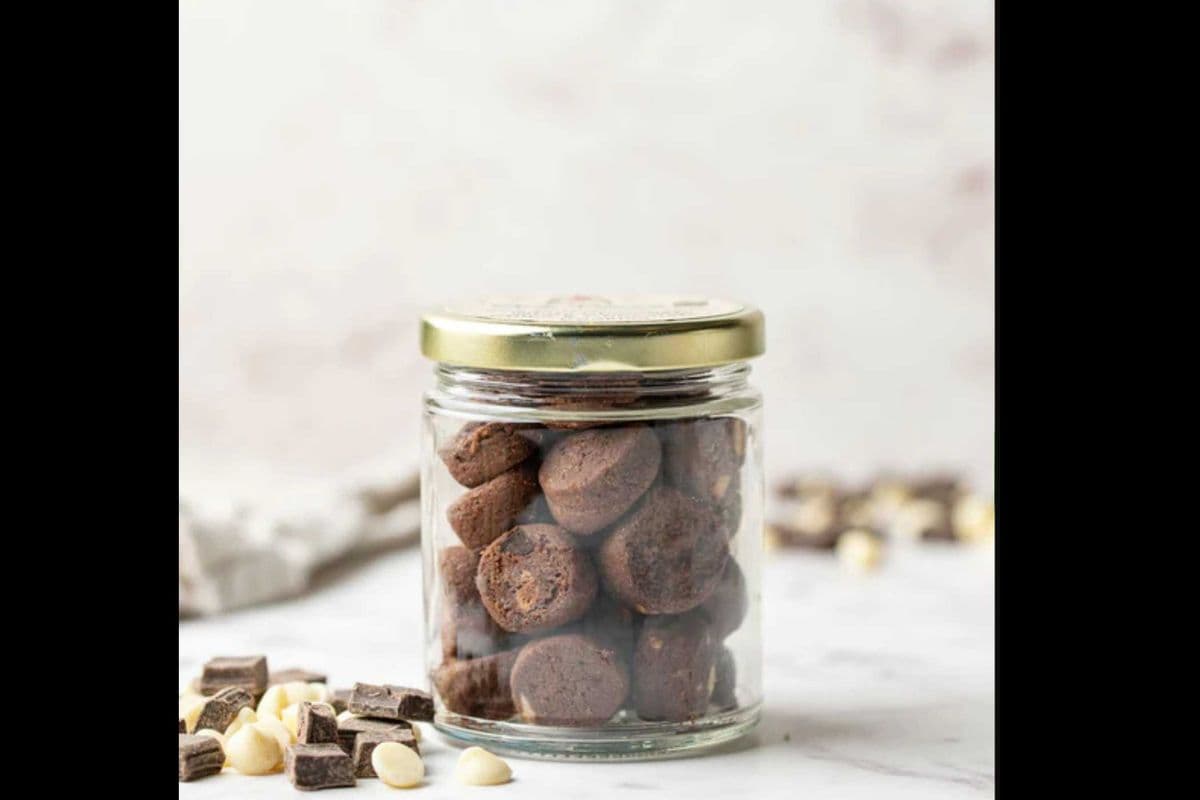 White Chocolate Chip Chocolate Cookies in the Jar