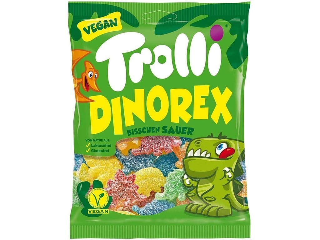 Trolli Dino Rex Sour Vegan Gummy Candy 150g Gummies
