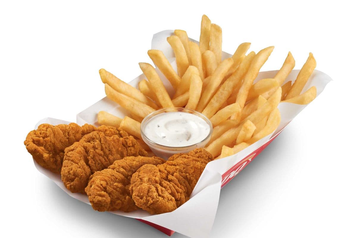 NEW! Flamethrower Chicken Strip Basket With Drink