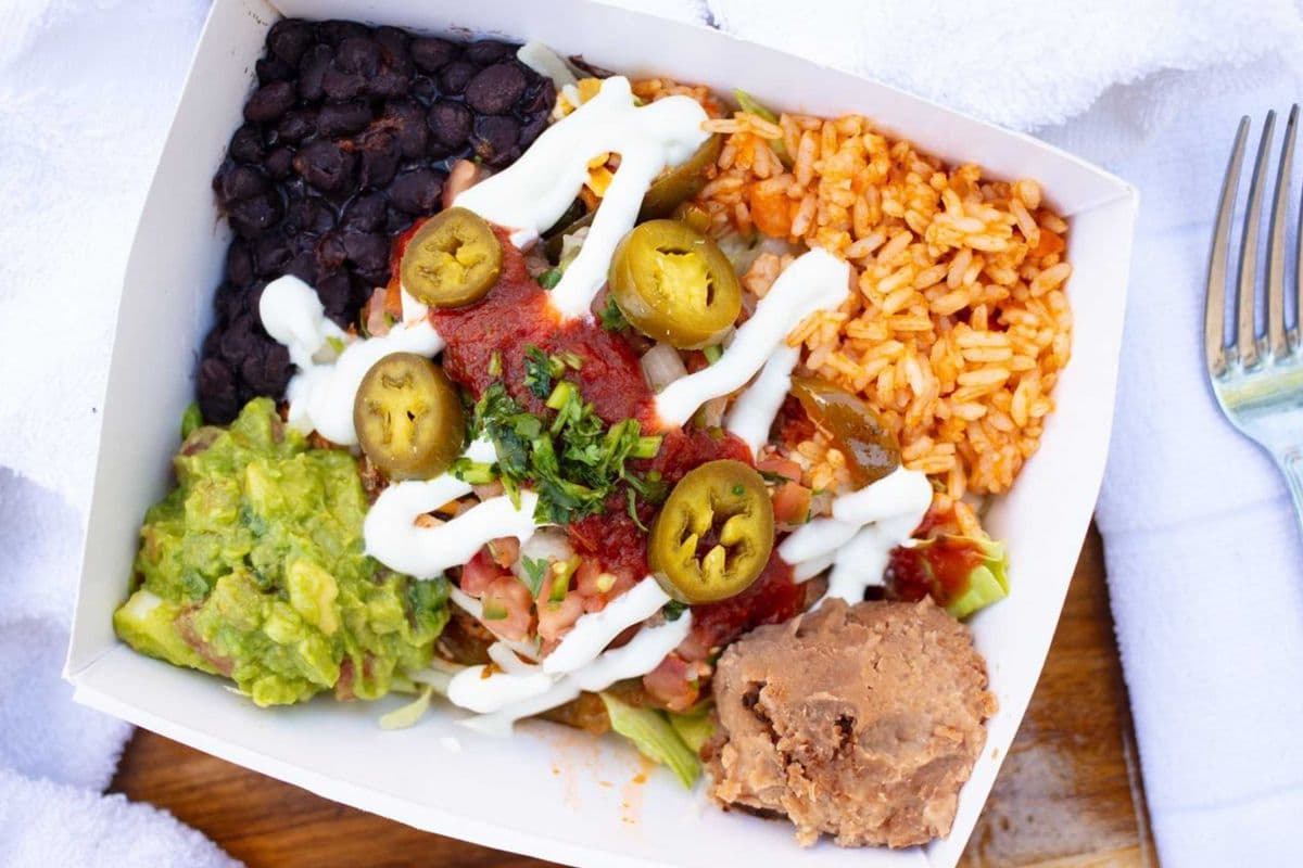 Build Your Own Fried Fish Burrito Bowl