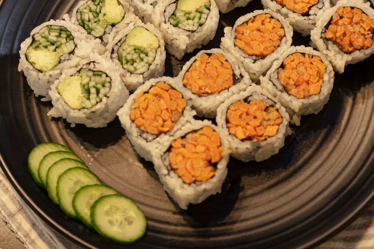 Yam Tempura & Avocado Cucumber Roll Combo