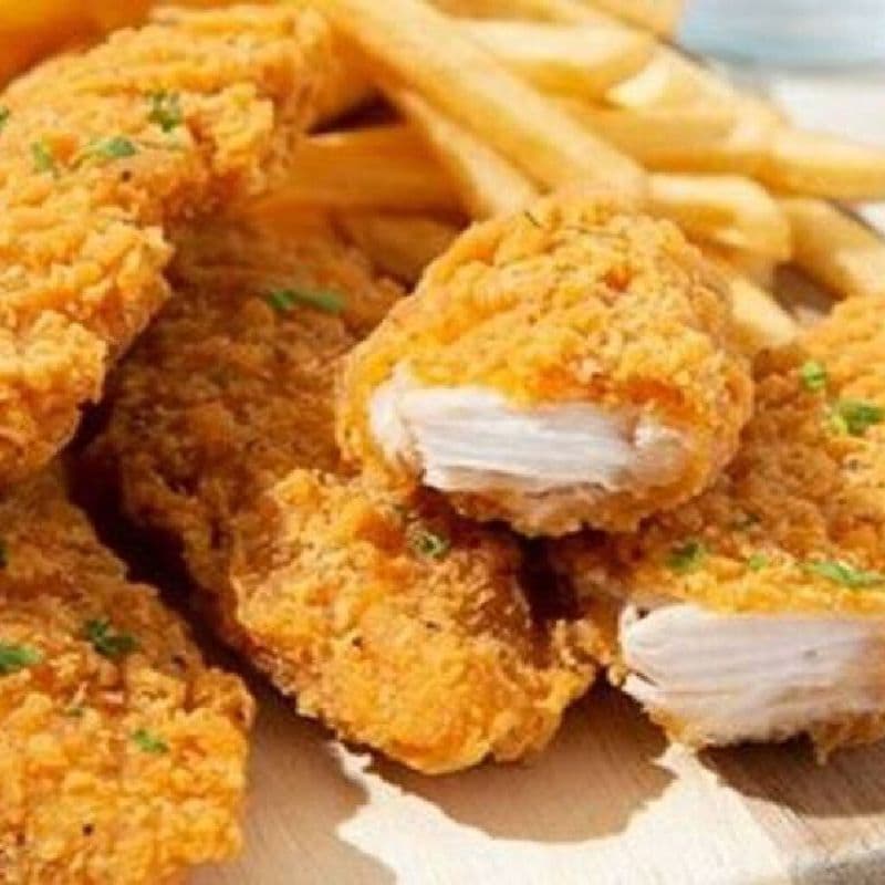 Tendres filets de poitrine de poulet croustillants / Tender and Crispy Chicken Breast Fillets