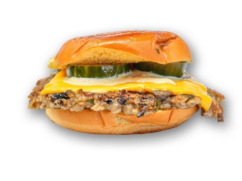 Single Veggie Cheeseburger