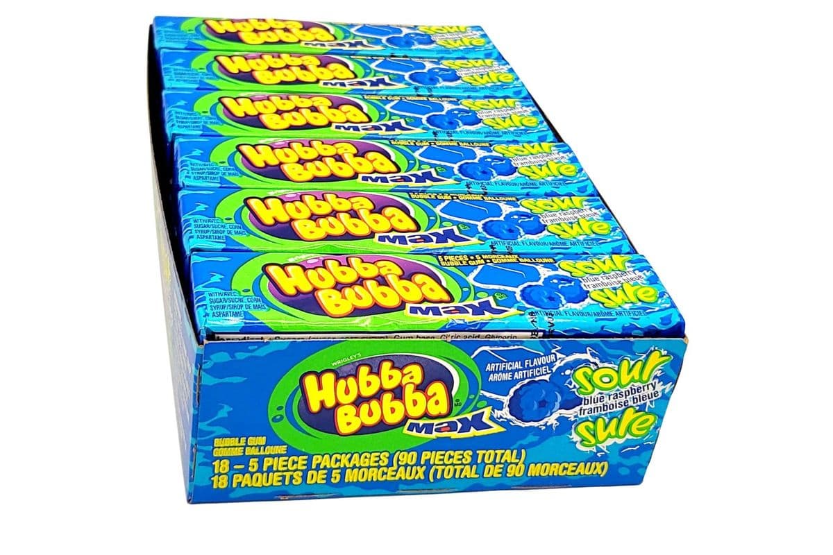 Hubba Bubba MAX Gum Sour Blue Raspberry