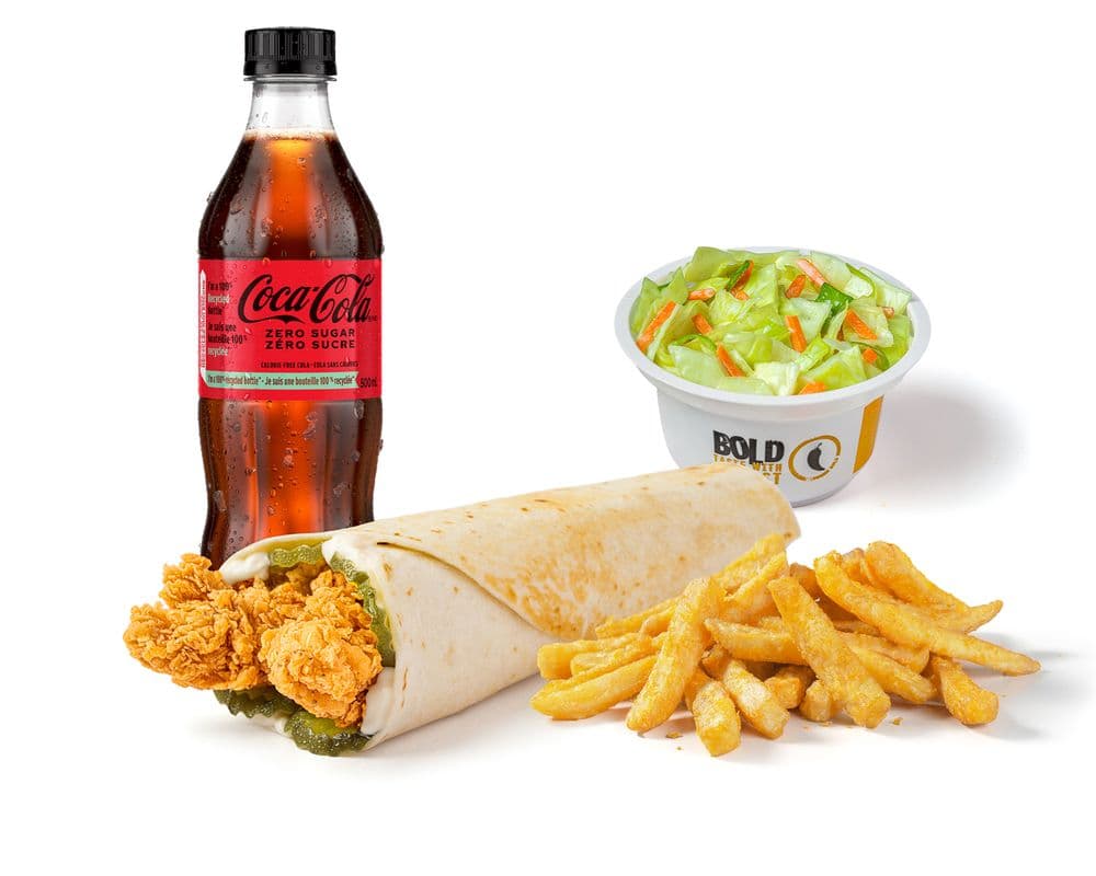 Texan Chicken Wrap Texas-Size Combo