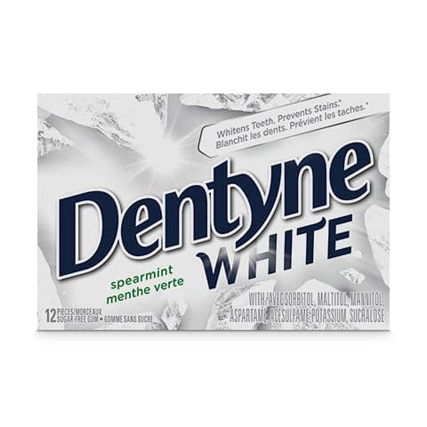 Dentyne White Spearmint Gum 12pc