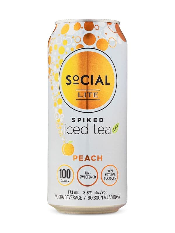 Social Spiked Iced Tea Peach (473 ml)