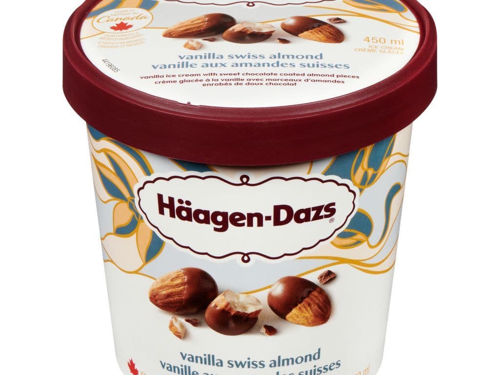 Haagen Dazs Swiss Vanilla Almond Ice Cream 450ml