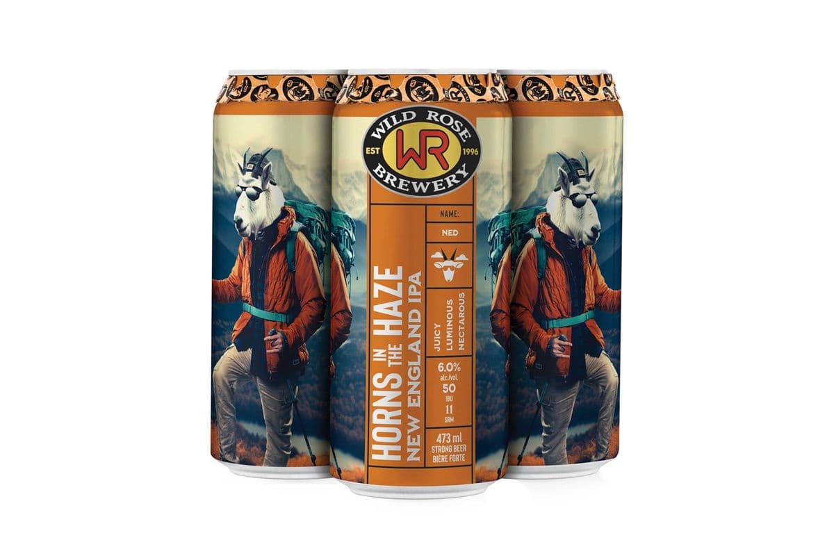 Wild Rose Horns Haze NEIPA (4 x 473 ml Cans)