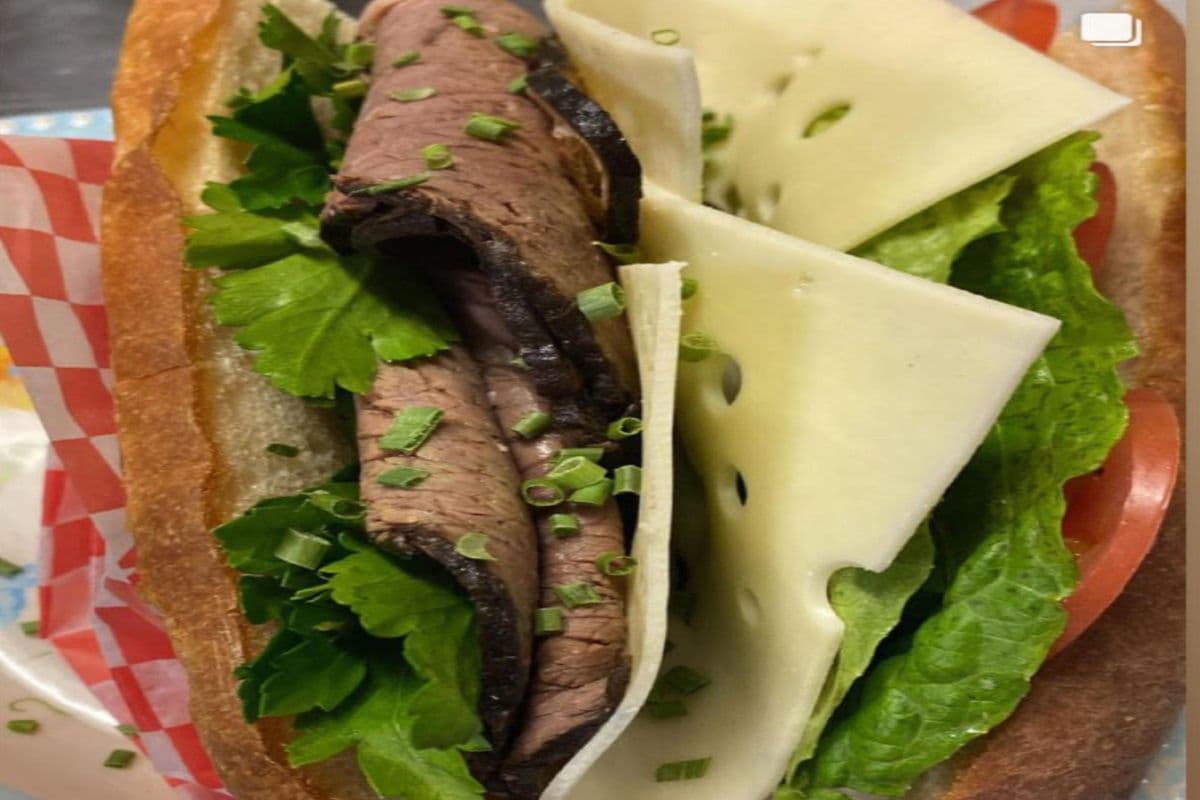 Roasted Beef Sandwich (On Homemade Bread)