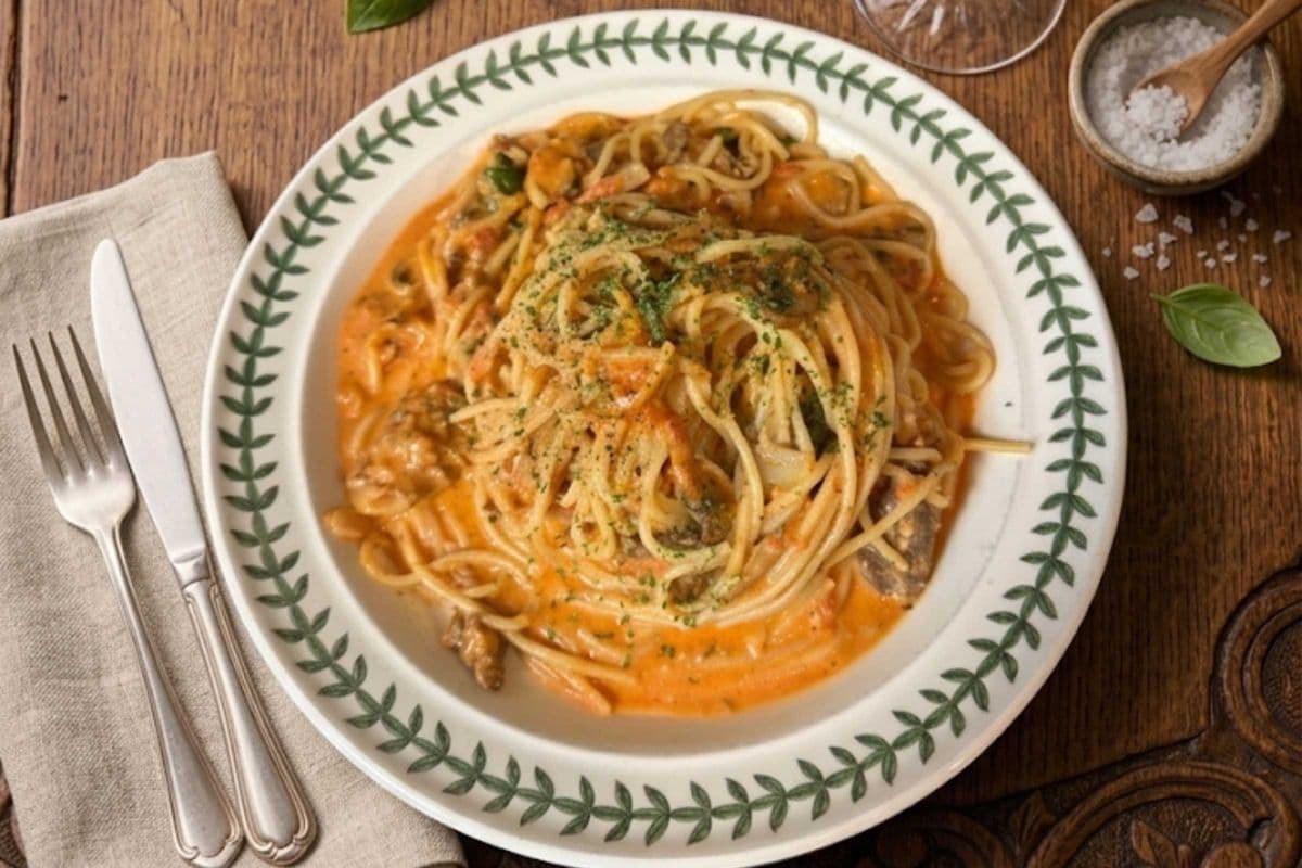 Spaghetti beef Rose