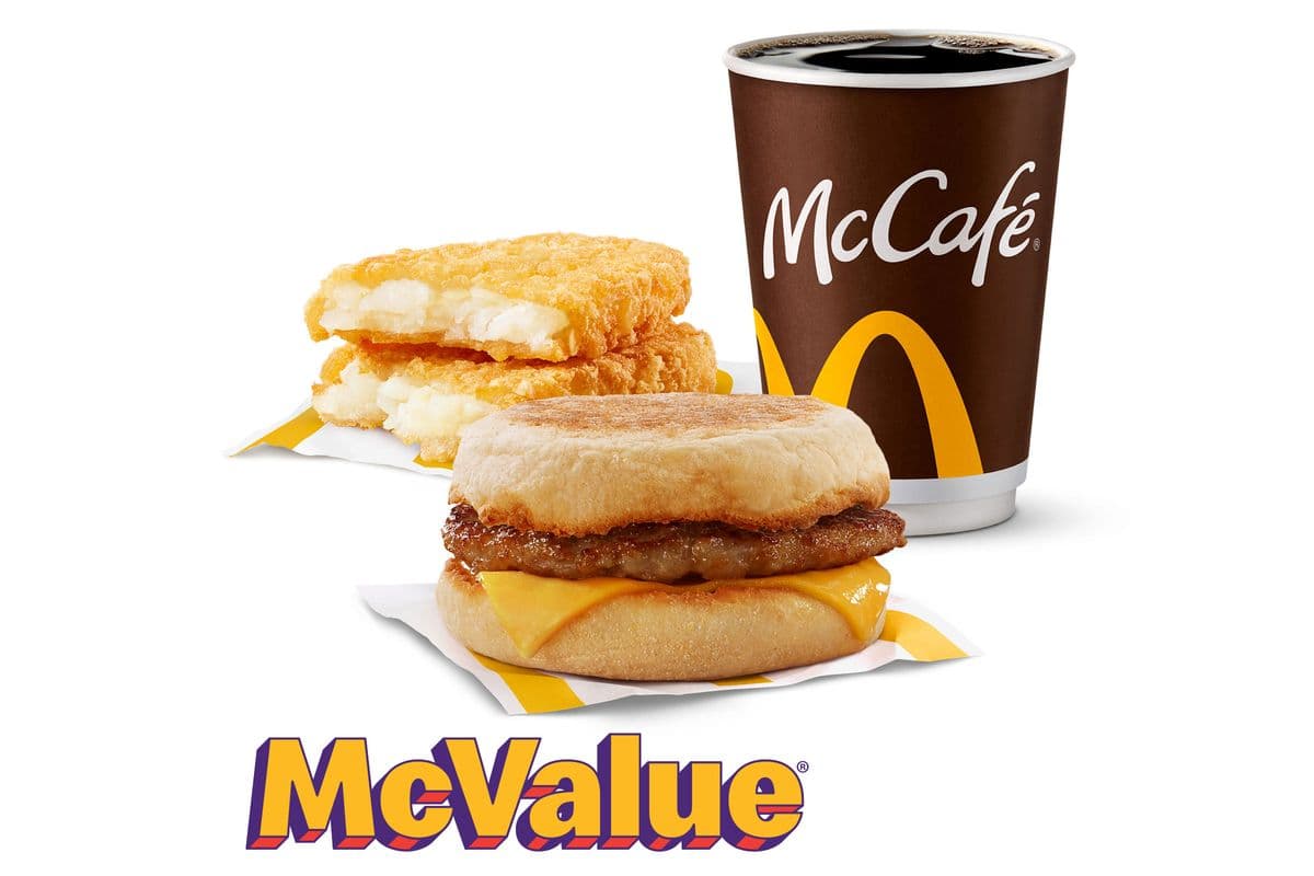 Sausage McMuffin McValue Meal [530.0 Cals]