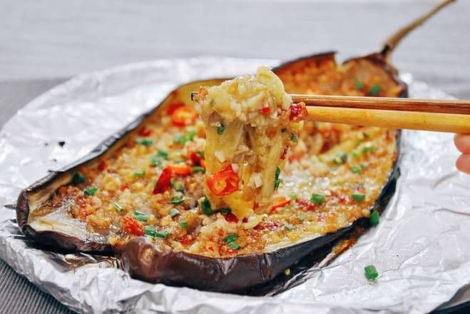 BBQ Eggplant 街边蒜蓉烤茄子