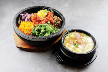 Spicy Beef Tartare Hot Stone Rice Bowl (돌솥육회덮밥)