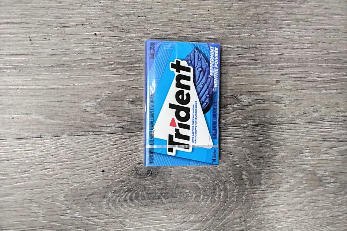 Trident peppermint gum (14 pieces)