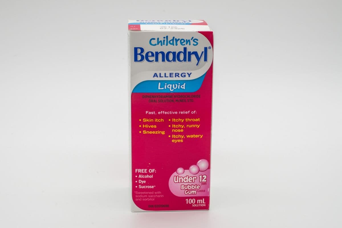 Children's Benadryl Allergy Liquid (100 ml)