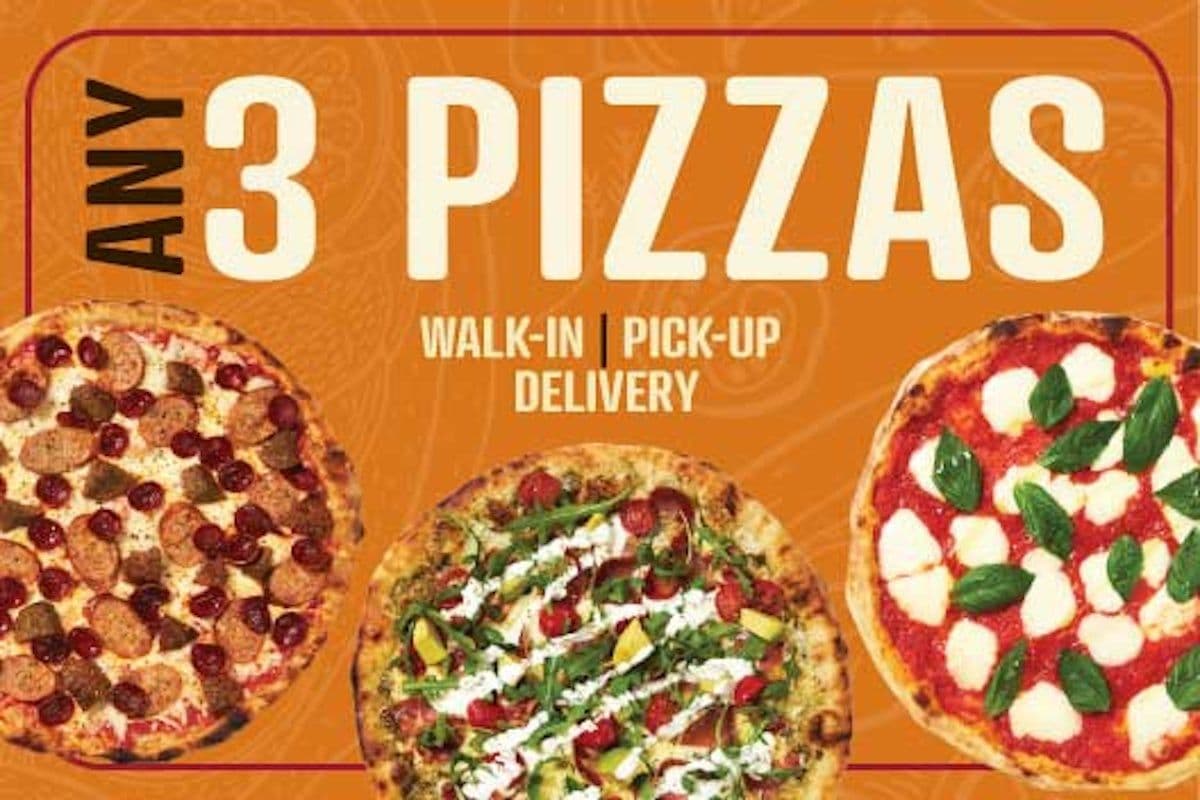 Any 3 Pizzas