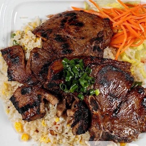 40. Grilled Meat on Fried Rice (2 pieces)