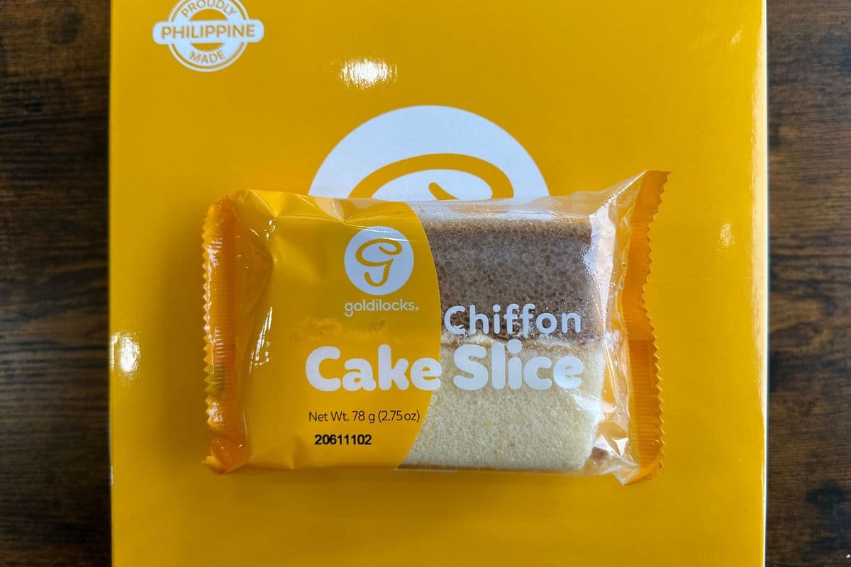 Goldilocks Chiffon Cake Slice