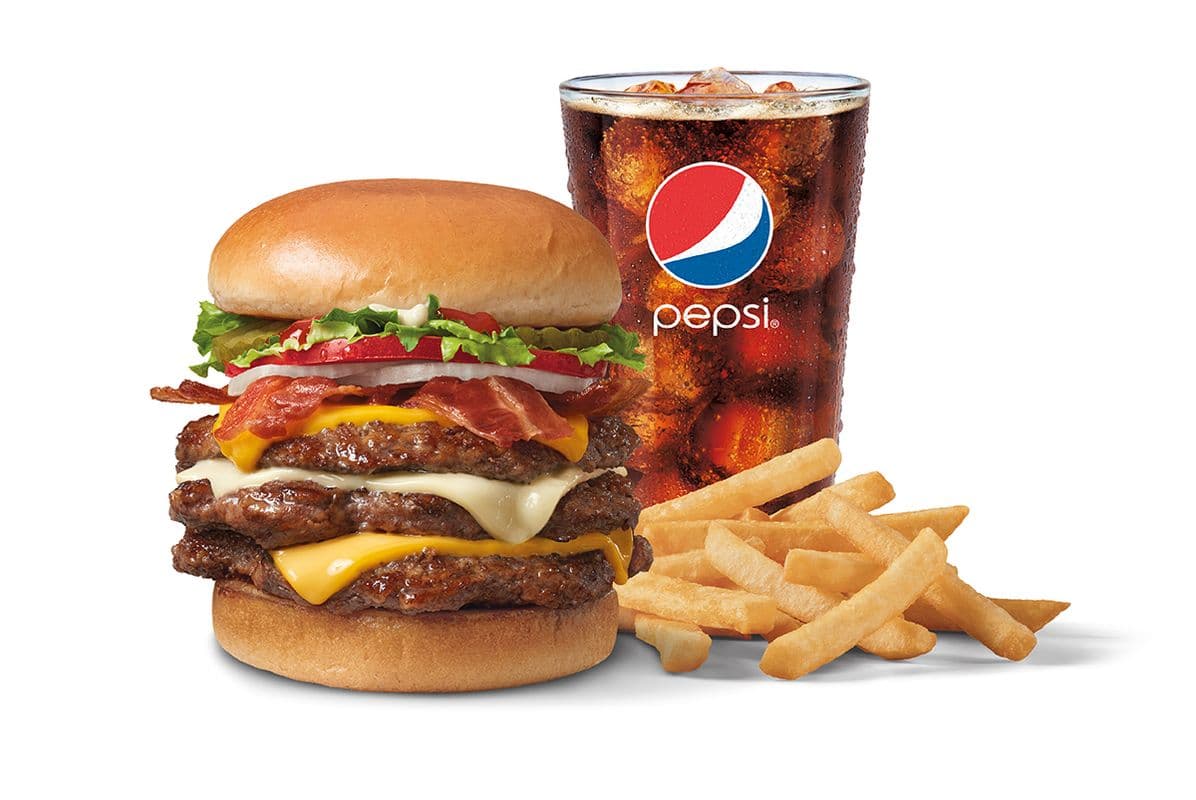 Bacon Cheese Deluxe Signature Stackburger Triple Combo