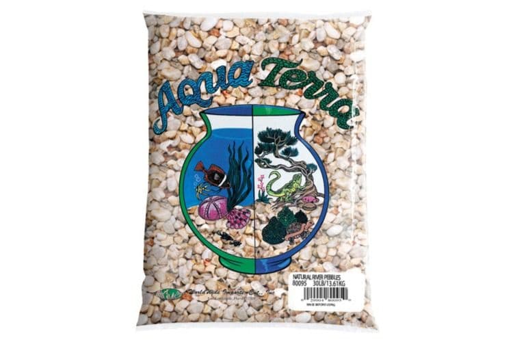 Nature's Ocean Aqua Terra Natural River Pebbles Aquarium Gravel (5 lbs)