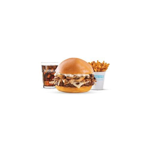 Mushroom Swiss Burger Combo