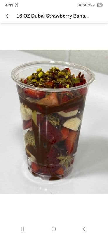 9 Oz Dubai Strawberry Banana Cup