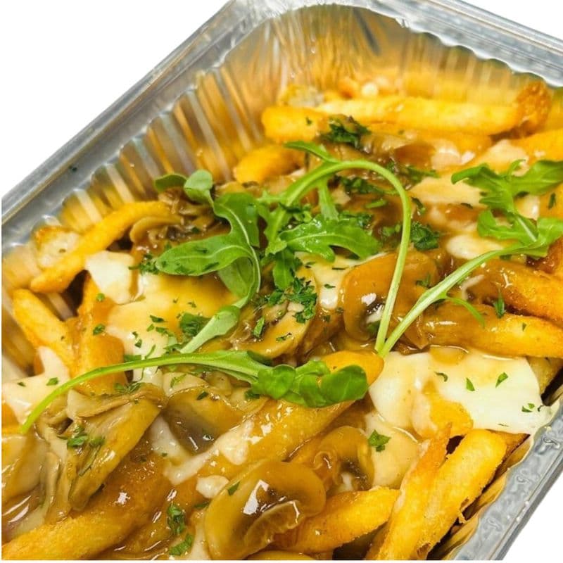 Fresh Grill Mushroom  Poutine