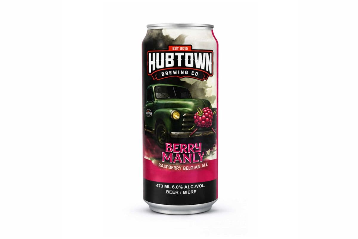 Berry Manly Raspberry Belgian Ale - 4 Pack (4 x 473 ml)