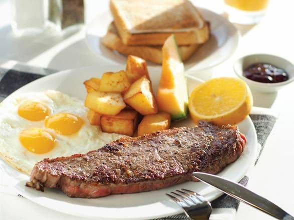 NY Sirloin and Eggs