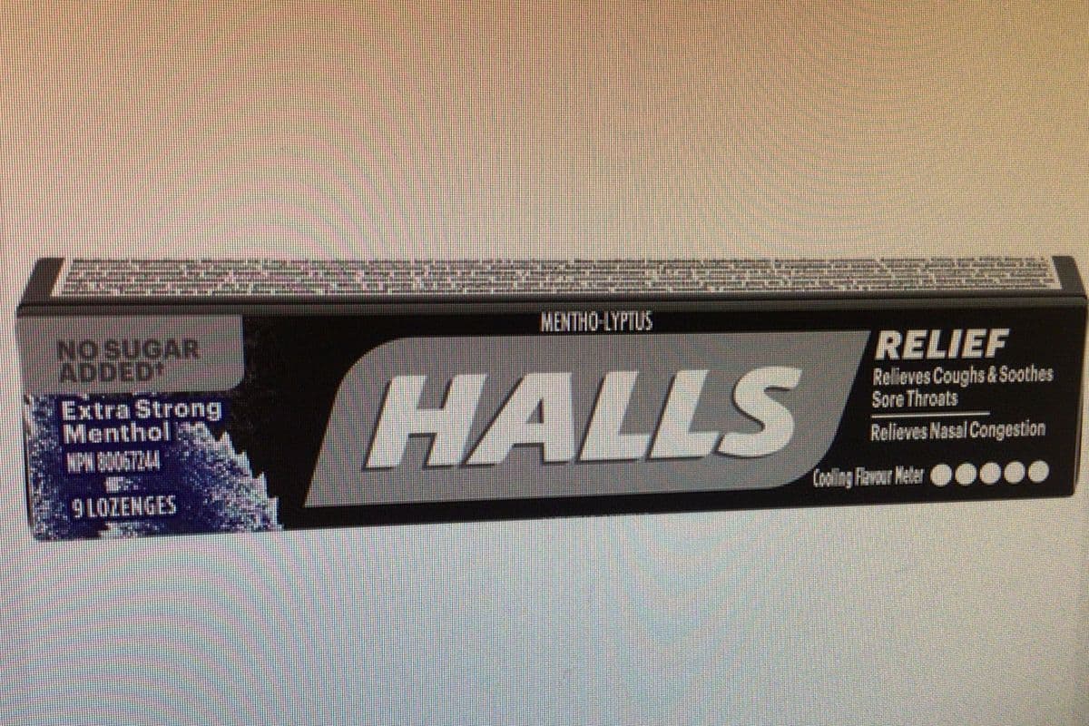 Halls Extra Strong Menthol (9 in Pack)