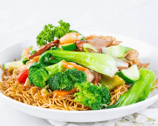 Chow mein cantonais croustillant / Cantonese Crispy Chow Mein