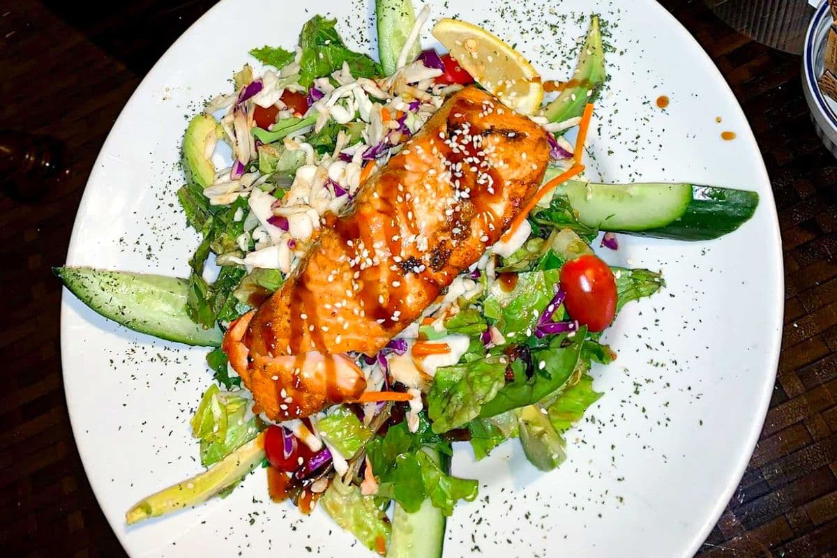 Teriyaki Salmon Salad
