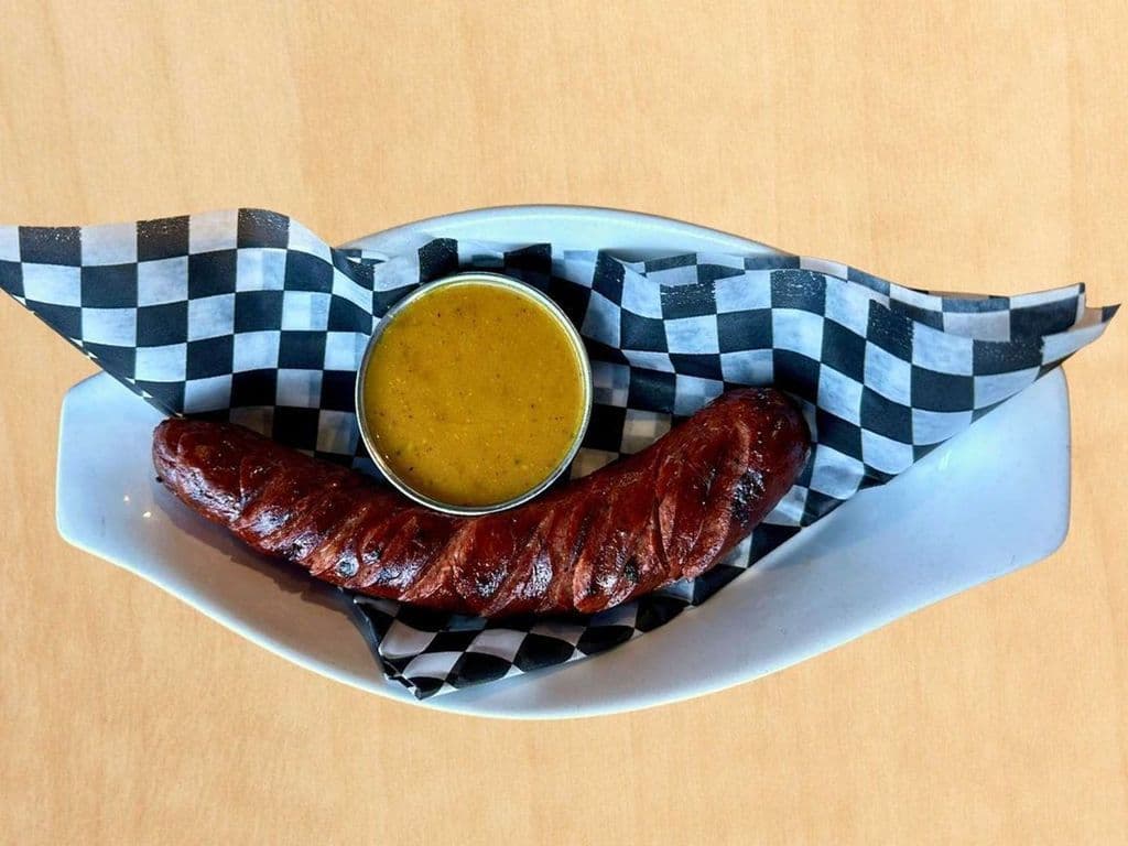 Andouille Sausage Served with Carolina BBQ Sauce (Spicy)