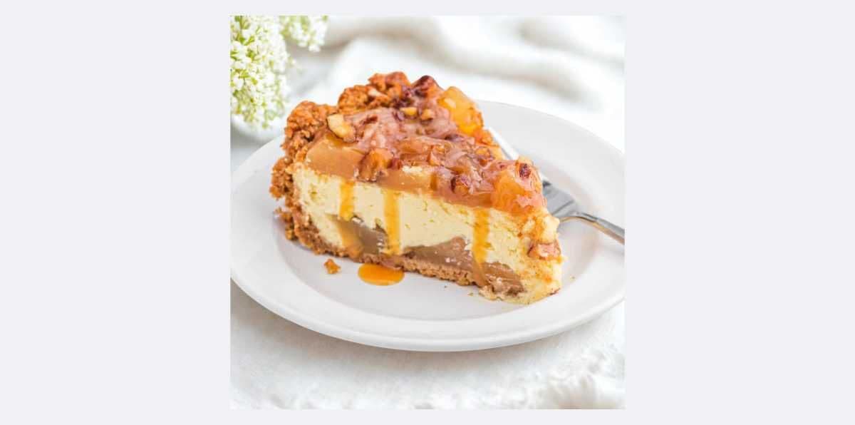 Apple crisp Caramel Cheesecake