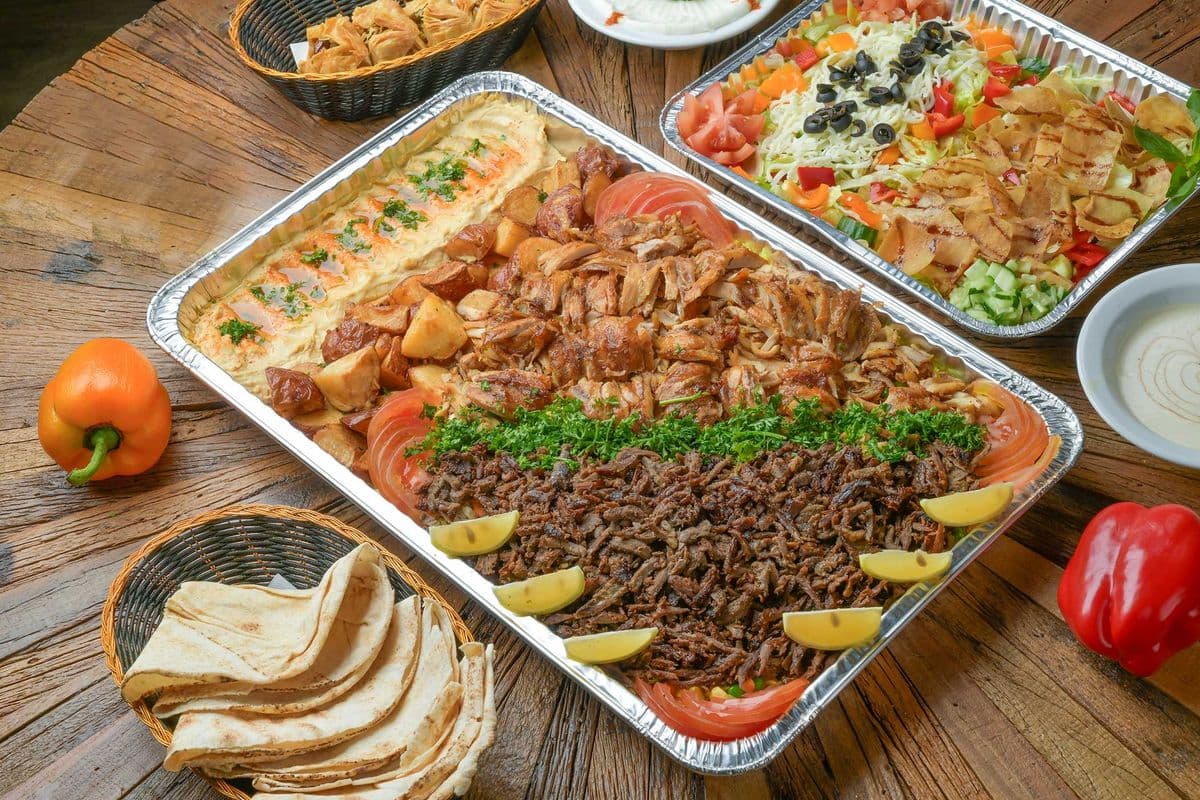 SHAWARMA PLATTER FOR 10 PEOPLE.